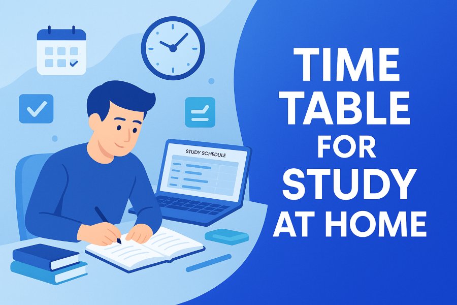 Time Table for Study at Home