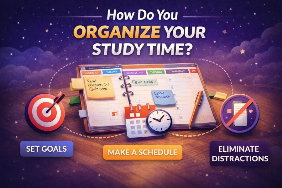 how do you organize your study time?